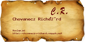 Chovanecz Richárd névjegykártya